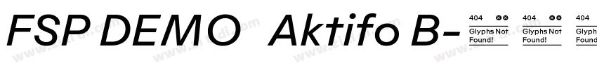 FSP DEMO   Aktifo B字体转换